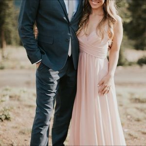 🌟Worn once! 🌟BLUSH FLOOR LENGTH GOWN